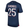 Camiseta de fútbol Paris Saint-Germain 2023-24 N.Mendes 25 Primera Equipación - Hombre